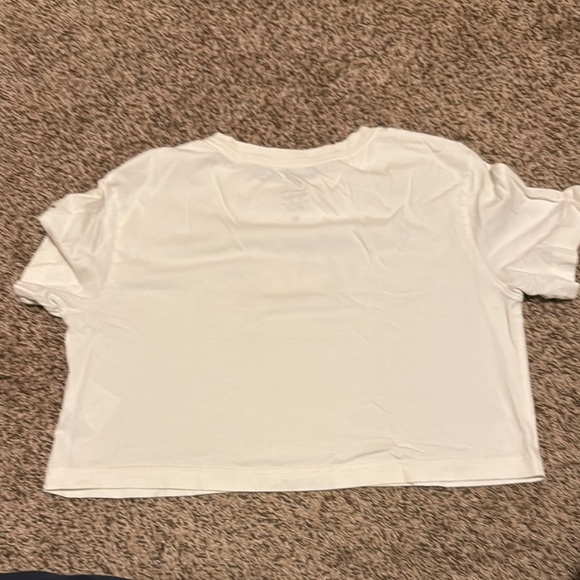 Nike White Graphic Tee with Palm Tree Design - Picture 2 of 3